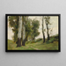 A Path Among the Birches - Konstantin Andreevich Somov — framed artwork on a wall