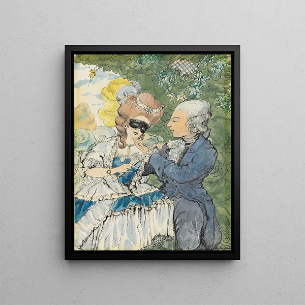 Mascarade - Konstantin Andreevich Somov — framed artwork on a wall
