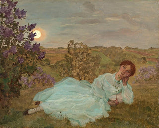 Repos au crépuscule - Konstantin Andreevich Somov — artwork view