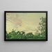 Twilight Evening Landscape with a Lilac Bush on the Right - Konstantin Andreevich Somov — framed artwork on a wall