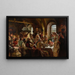 a wedding feast by Boyard - Konstantin Egorovich Makovsky — framed artwork on a wall