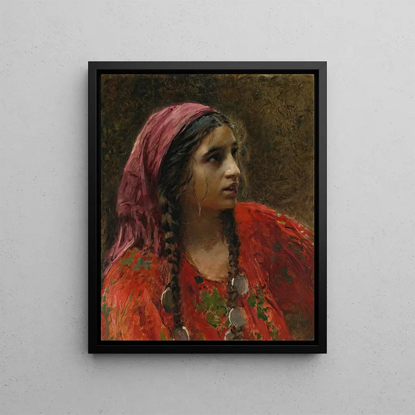 Gitan - Konstantin Egorovich Makovsky — framed artwork on a wall