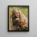 Portrait of a peasant woman, study for Minine, intended for the inhabitants of Nizhny Novgorod - Konstantin Egorovich Makovsky — framed artwork on a wall