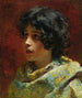 Portrait of a Young Girl - Konstantin Egorovich Makovsky — artwork view