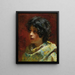 Portrait of a Young Girl - Konstantin Egorovich Makovsky — framed artwork on a wall