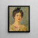 Portrait of an Elegant Lady - Konstantin Egorovich Makovsky — framed artwork on a wall