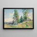 Russian village in spring - Konstantin Egorovich Makovsky — framed artwork on a wall