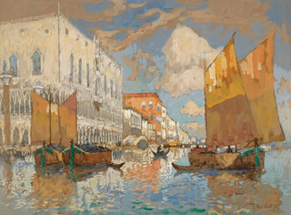 The Palace of the Doges in Venice - Konstantin Ivanovich Gorbatov — artwork view