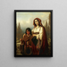 L'espoir d'une mère - Konstantin Johannes Franz Cretius — framed artwork on a wall