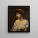 Portrait of a Young Woman - Konstantin Makovsky — framed artwork on a wall