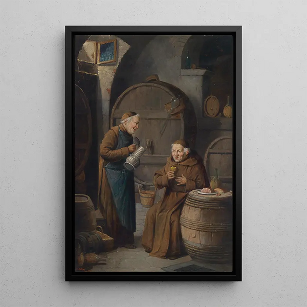 A Good Sip - Konstantin Stoitzner — framed artwork on a wall