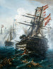The battleship SMS Kaiser during the Battle of Lissa - Konstantinos Bolanachi — artwork view
