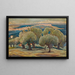 Les Oliviers de Mytilène - Konstantinos Maleas — framed artwork on a wall