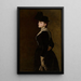 Portrait of the artist's sister - Konstanty Makowski — framed artwork on a wall