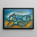 Chalupy - Konstantin Bauer — framed artwork on a wall