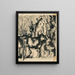 A house in a castle - Konstantin Bauer — framed artwork on a wall
