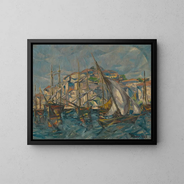 Dubrovnik Painting - Konstantin Bauer — framed artwork on a wall