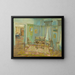 Interior bedroom painting - Konstantin Bauer — framed artwork on a wall