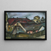 Red Roofs - Konstantin Bauer — framed artwork on a wall