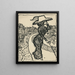 Karikatra dmy - Konstantin Korovin — framed artwork on a wall