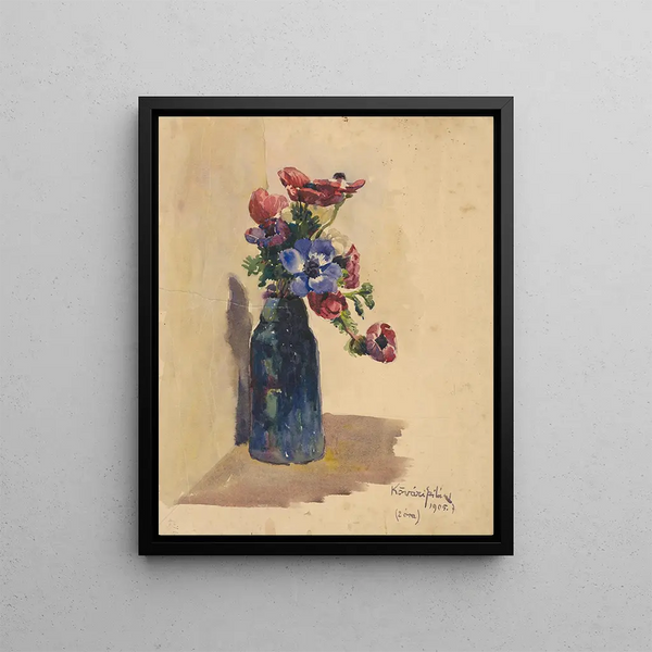 Bouquet of Flowers by Ponch - Konstantin Korovin — framed artwork on a wall