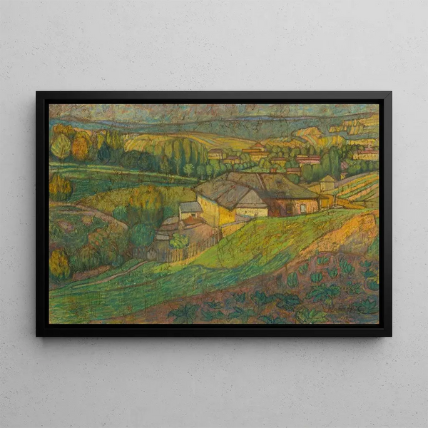 View of Calvary - Konstantin Korovin — framed artwork on a wall
