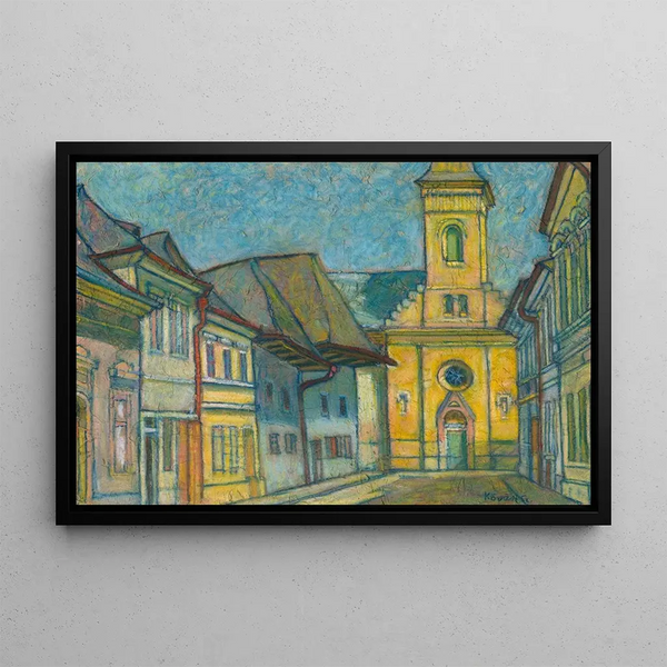 Miklúš Prison Front - Konstantin Korovin — framed artwork on a wall