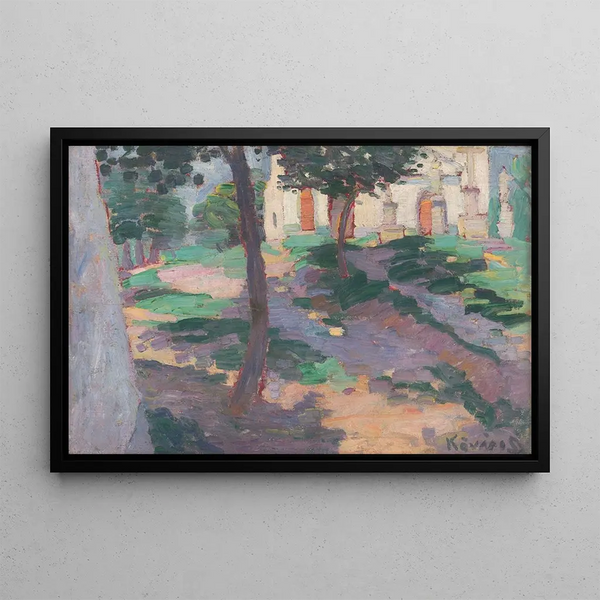 Near the church - Konstantin Korovin — framed artwork on a wall