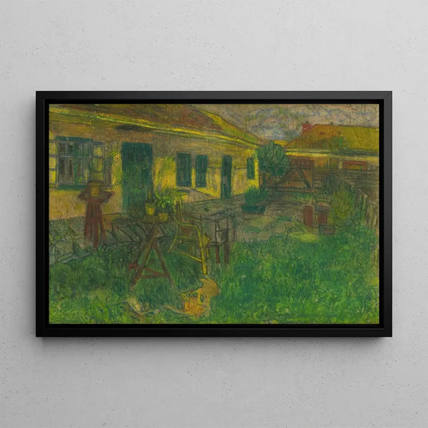 House of the artist's childhood - Konstantin Korovin — framed artwork on a wall