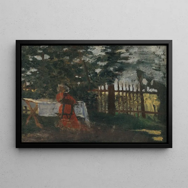 In the Garden - Konstantin Korovin — framed artwork on a wall