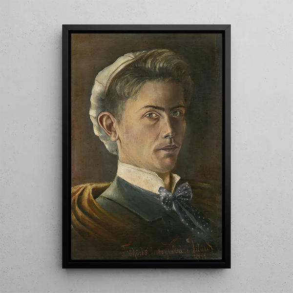 Self-portrait - Konstantin Korovin — framed artwork on a wall