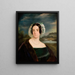 Portrait of a woman - Korneli Szlegel — framed artwork on a wall
