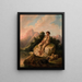 Player of Moldovan bagpipes - Korneli Szlegel — framed artwork on a wall