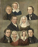 Portrait of the artists' parents Douwe Martens Teenstra and Barber Hindriks Siccama with family members - Kornelis Douwes Teenstra — artwork view