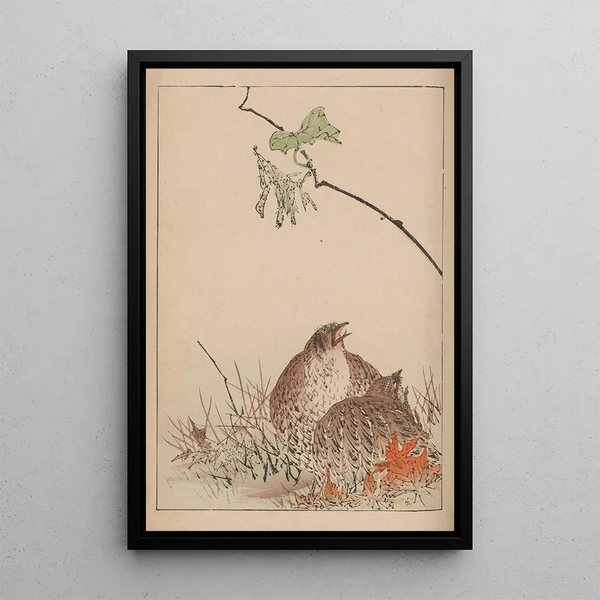 Kacho gafu Pl12 - Kotei Fukui — framed artwork on a wall