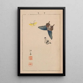 Kacho gafu Pl14 - Kotei Fukui - Kotei Fukui — framed artwork on a wall