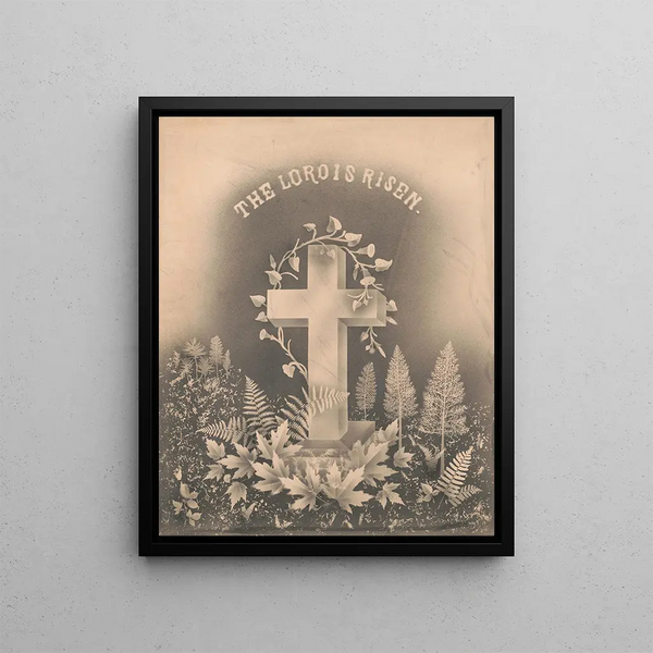 The Lord is Risen - Krebs Lith & Co.. — framed artwork on a wall