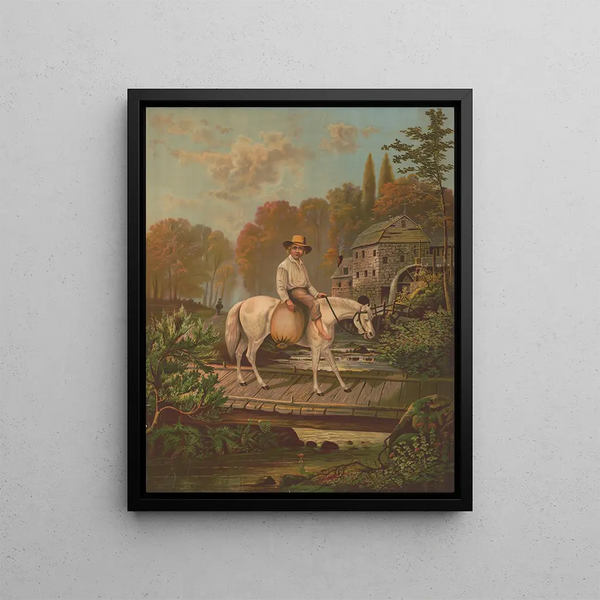 The mill boy - Krebs Lith & Co.. — framed artwork on a wall