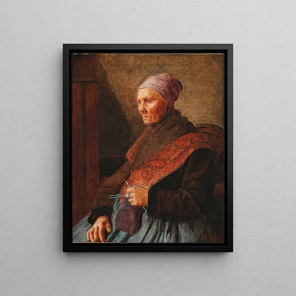 A Wife Amager - Kristian Zahrtmann — framed artwork on a wall