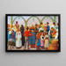 Market at Civita d'Antino - Kristian Zahrtmann — framed artwork on a wall