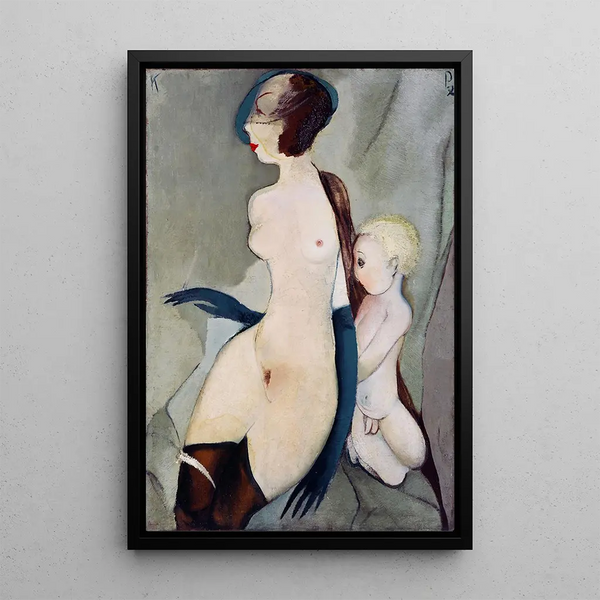 Madone de la rue Marijas - Kārlis Padegs — framed artwork on a wall