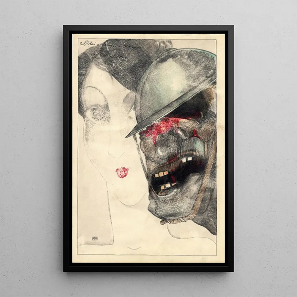 Souvenir de 1918 John Ypérite - Kārlis Padegs — framed artwork on a wall
