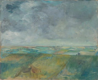 Landscape painting before the storm - Károly Kernstok — artwork view