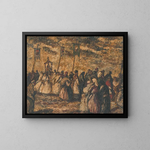 Procession de Dedinsko - Károly Kotász — framed artwork on a wall