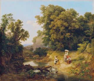 Landscape ideal, Italian landscape - Károly Markó — artwork view