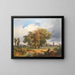 Motif of the Cascina in Pisa - Károly Markó — framed artwork on a wall