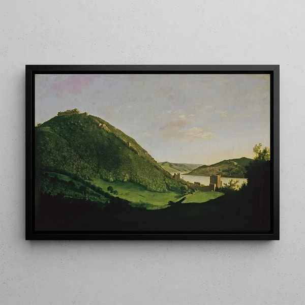 Visegrád Painting - Károly Markó — framed artwork on a wall