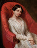 Portrait of a lady in a white dress - Ksawery Jan Kaniewski — artwork view