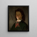 Portrait of the artist's woman - Ksawery Pillati — framed artwork on a wall