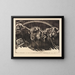 Les volontaires - Käthe Kollwitz — framed artwork on a wall